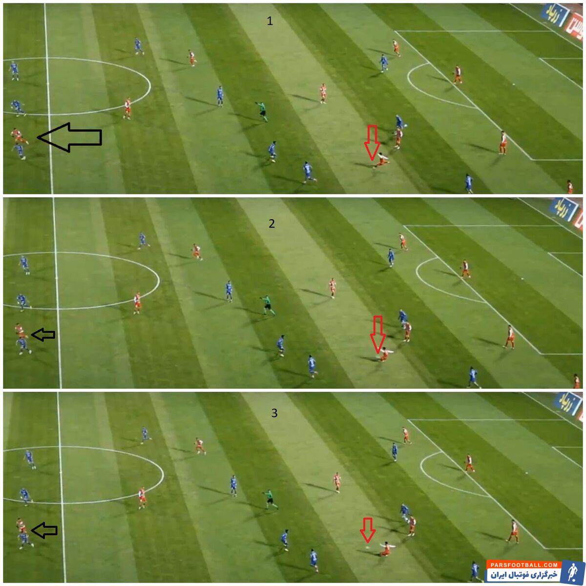 فیلم| انتشار بهترین زاویه از صحنه مشکوک به آفساید دربی در خبرورزشی/ فرار منجر به پنالتی علیپور آفساید بود؟