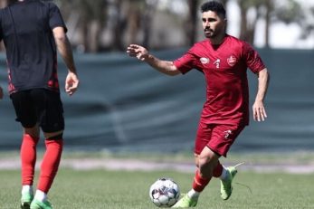 مشکل زانوی امید عالیشاه در تمرین و ابهام حضور او در بازی پرسپولیس مقابل شمس آذر