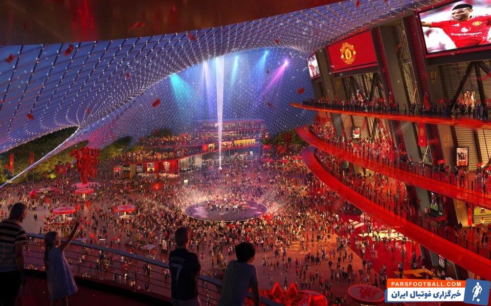 عکس | طرح شگفت‌انگیز ورزشگاه جدید منچستریونایتد