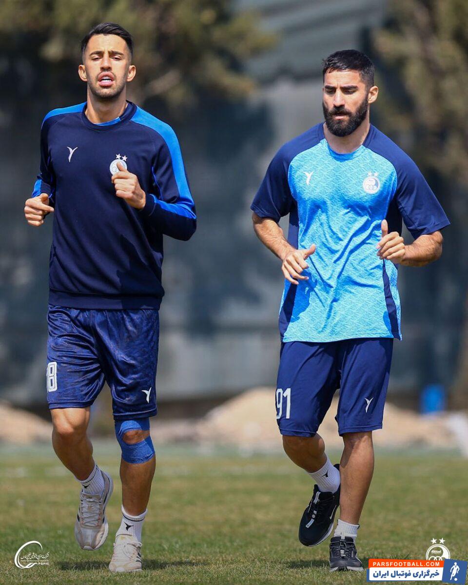 دو چهره متفاوت تمرین استقلال، جدای از بقیه و کنار هم! + عکس