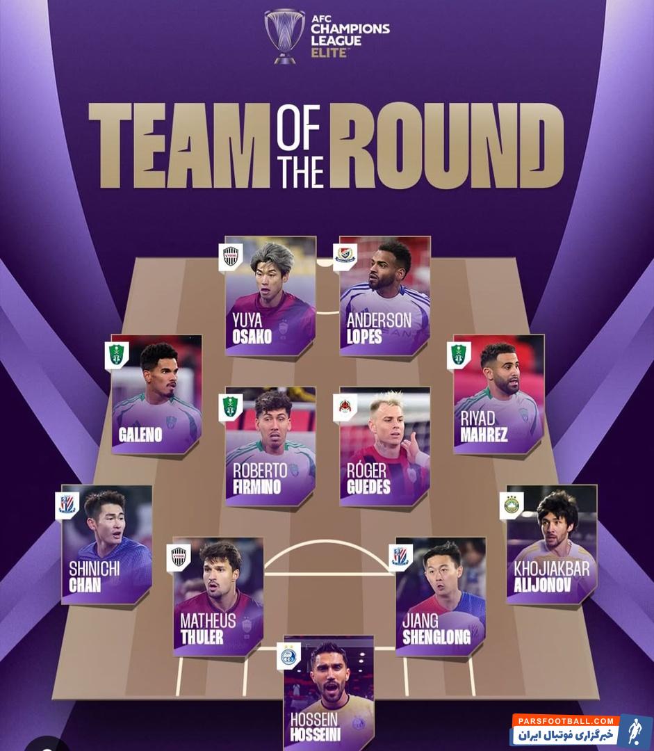 انتخاب کاپیتان استقلال در تیم منتخب دور رفت مرحله یک هشتم لیگ نخبگان آسیا