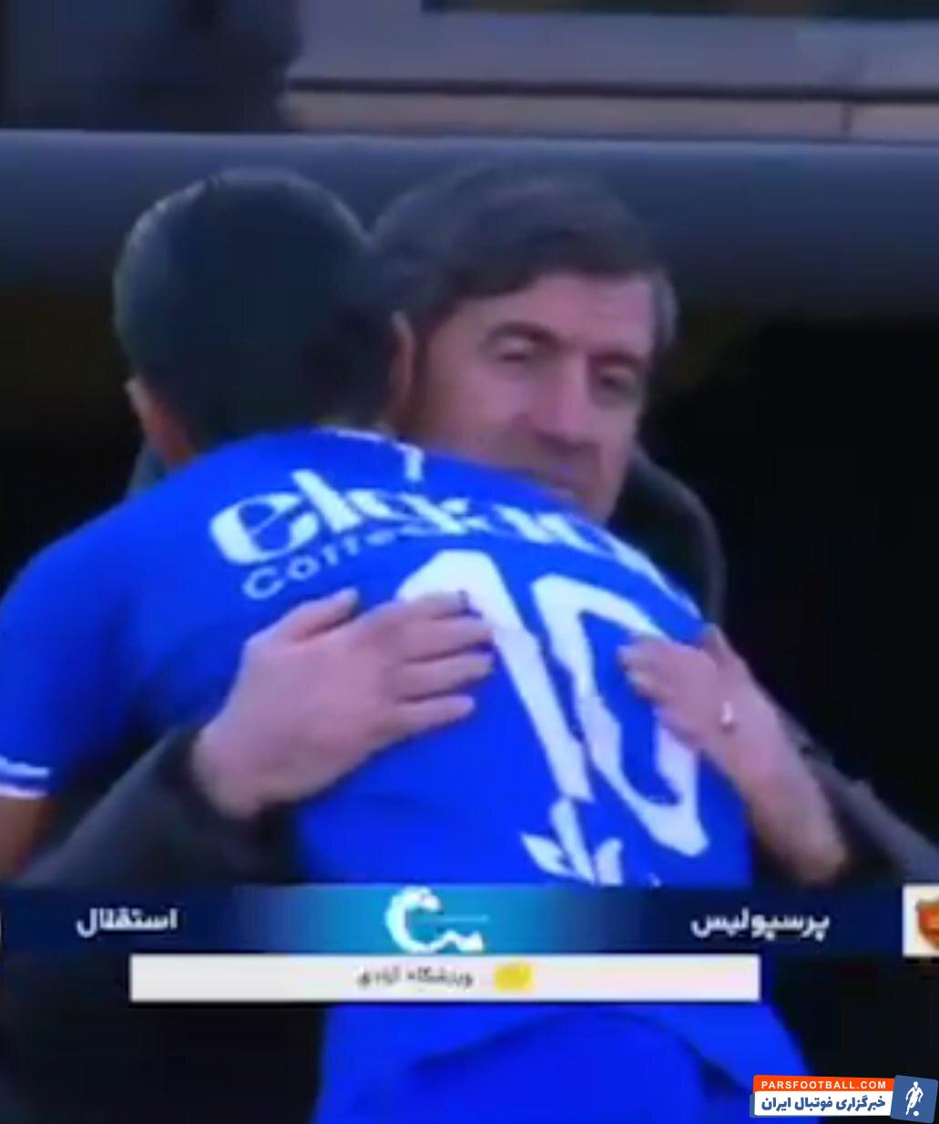 عکس | رامین رضاییان به سمت نیمکت پرسپولیس رفت