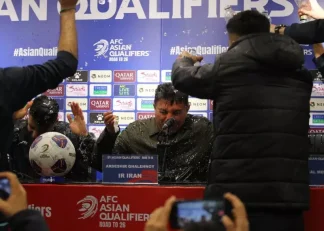 کلیپ شوخی سنگین بازیکنان تیم ملی فوتبال ایران با امیر قلعه‌ نویی