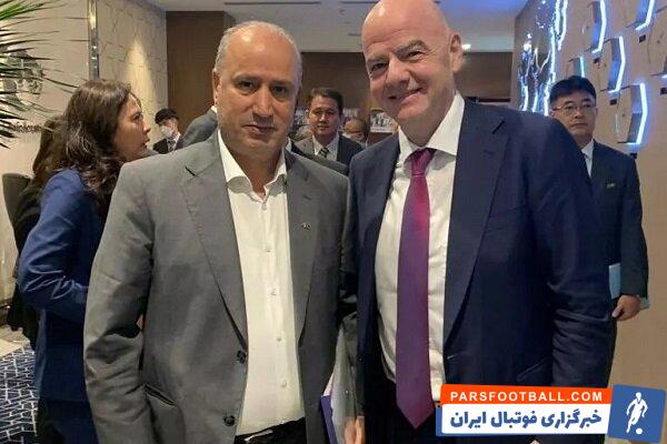 رئیس فدراسیون جهانی فوتبال انتخاب مهدی تاج به عنوان رییس فدراسیون فوتبال ایران را تبریک گفت.