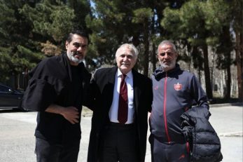 حسین کلانی اسطوره پرسپولیس در تمرین این تیم حضور پیدا کرد
