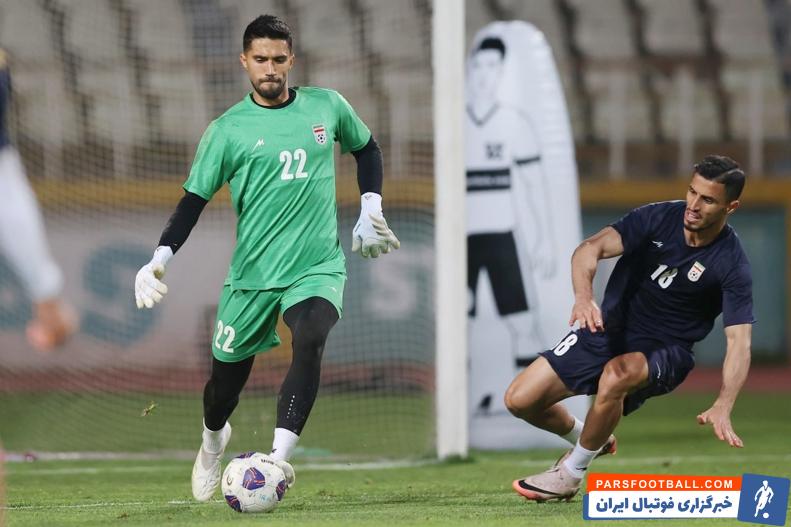 سرتوپ زدن سید حسین حسینی به علی علیپور در تمرین تیم ملی