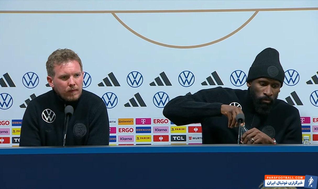 افطاری کردن آنتونیو رودیگر، ستاره آلمانی رئال مادرید در کنفرانس خبری