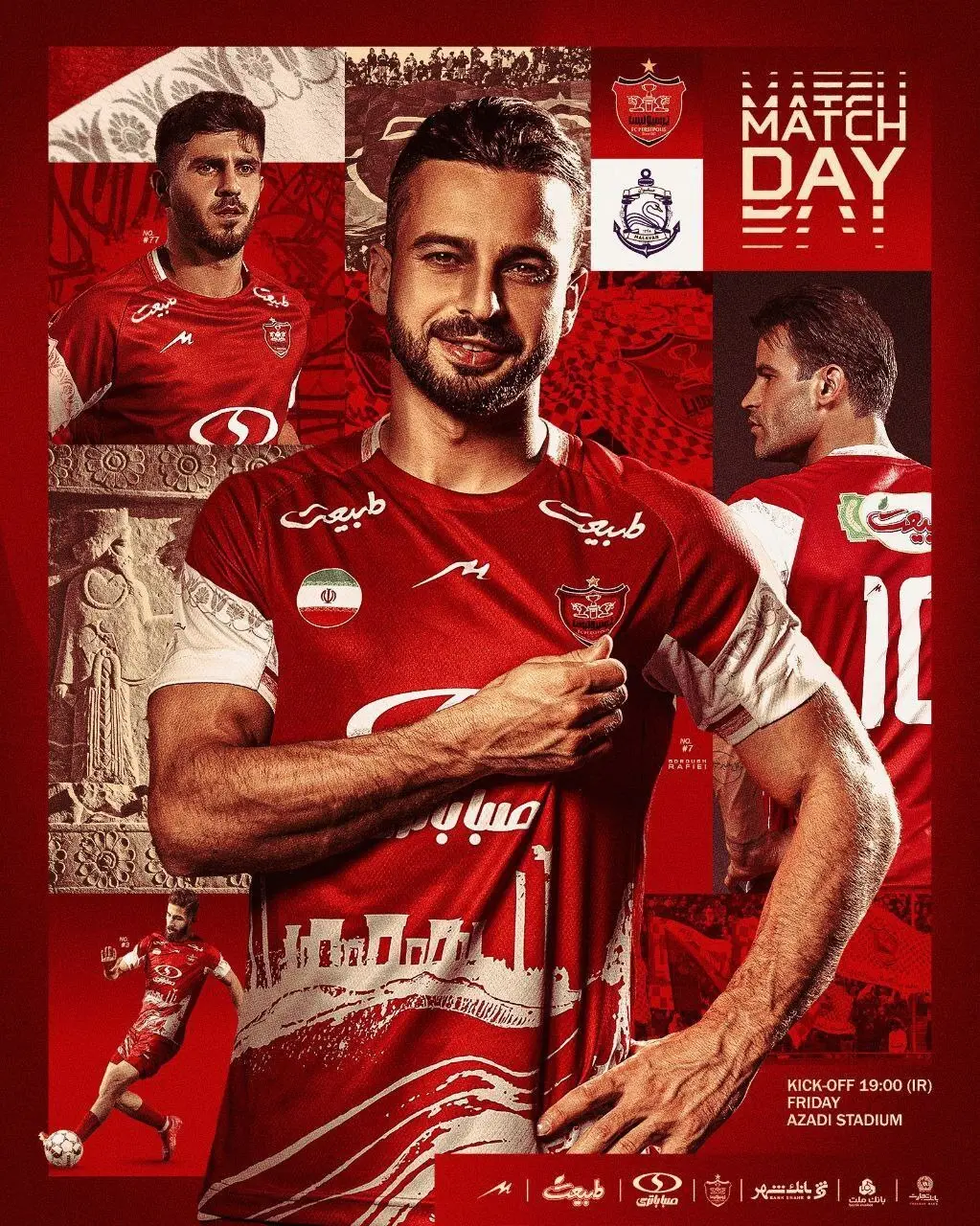پرسپولیس از پوستر دیدار مقابل ملوان رونمایی کرد