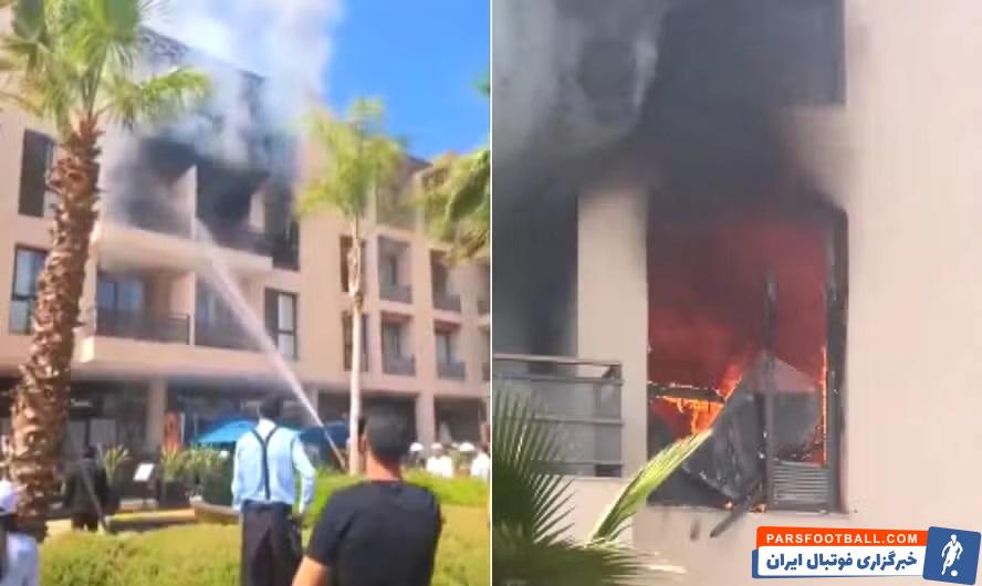 هتل کریستیانو رونالدو آتش گرفت! / عکس