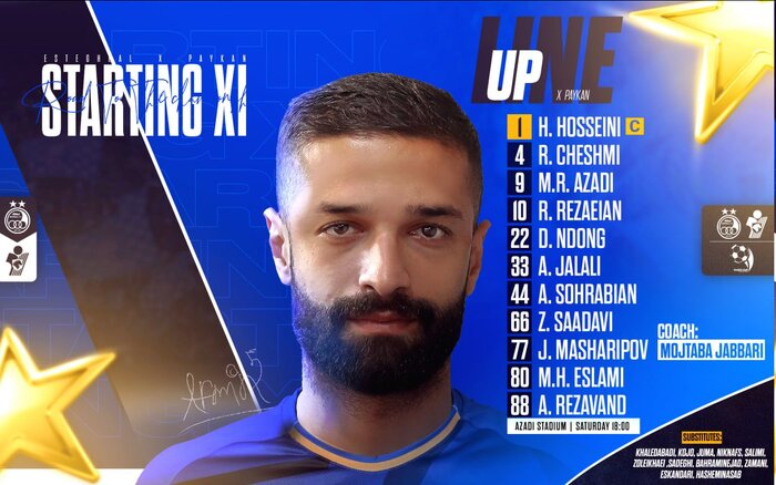 رونمایی از اولین ترکیب جباری برای استقلال با یک بازیکن ویژه