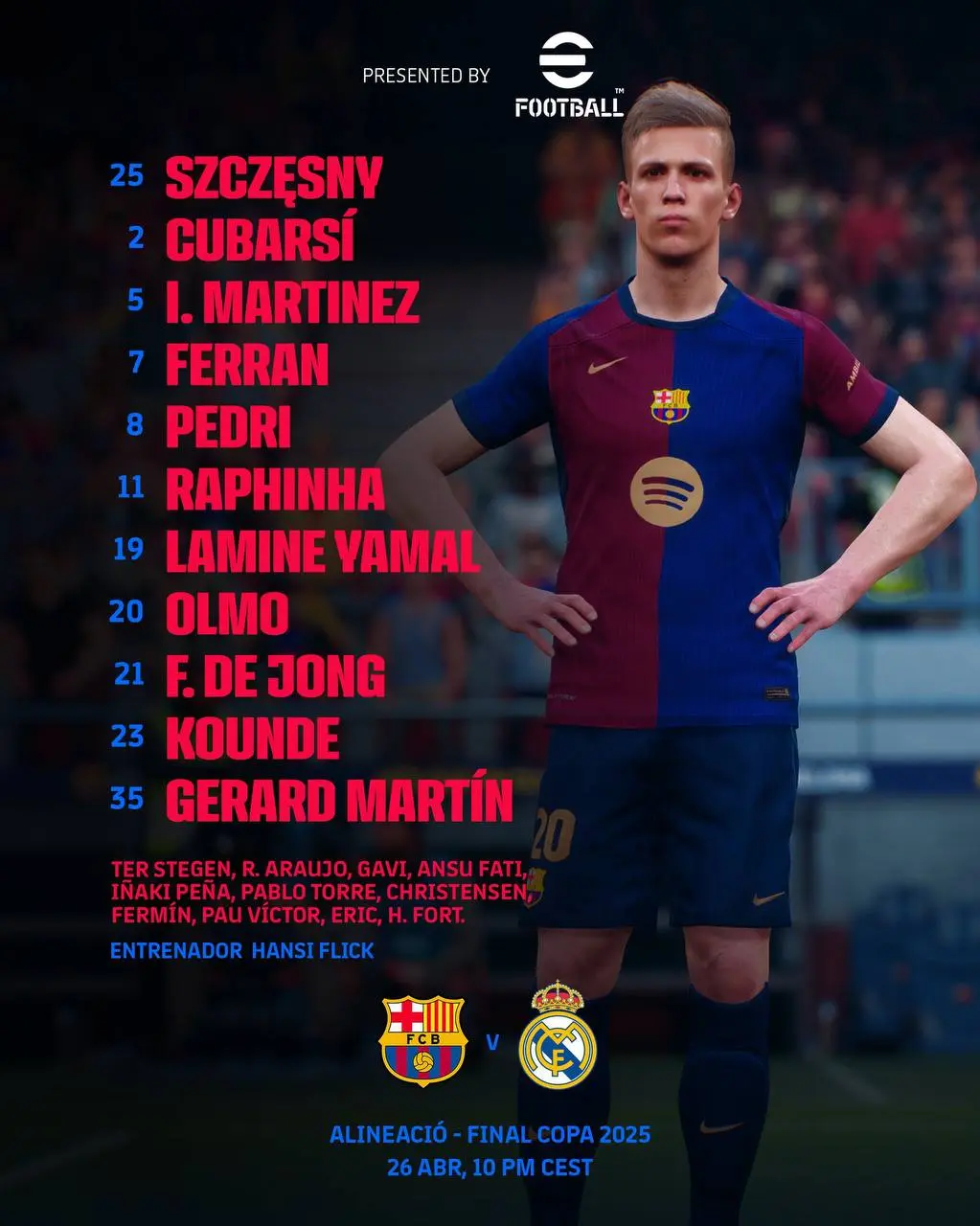 2-27 رونمایی از ترکیب بارسلونا مقابل رئال مادرید