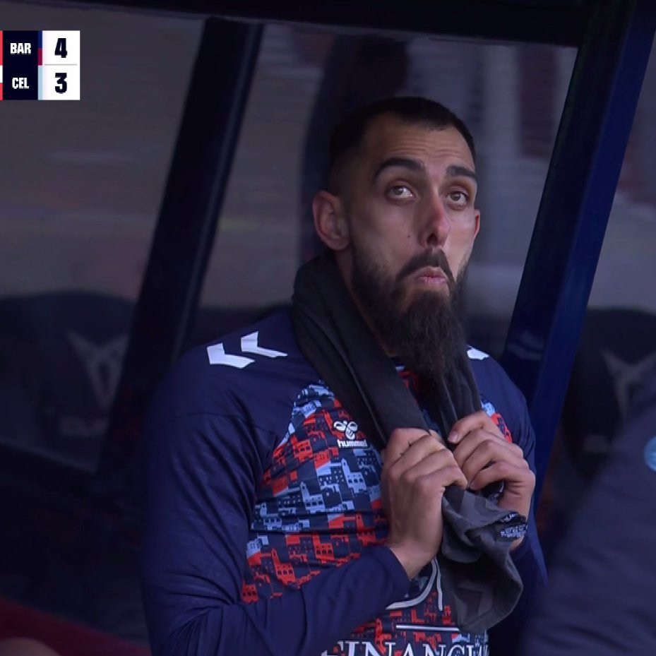 چهره خنده دار مهاجمی که جلوی بارسلونا هت تریک کرد، اما تیمش پیروز نشد!