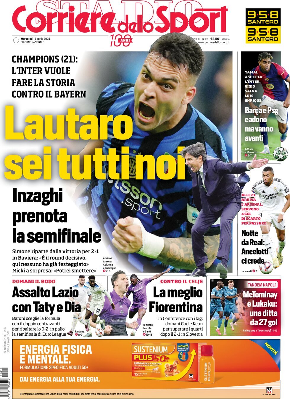 روزنامه کوریره دلواسپرت