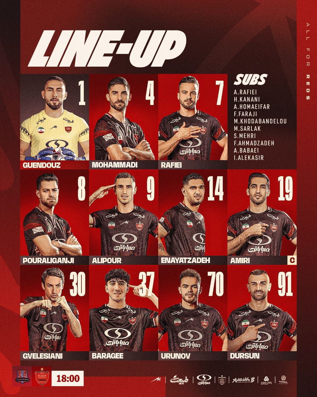 پخش زنده بازی پرسپولیس - نساجی