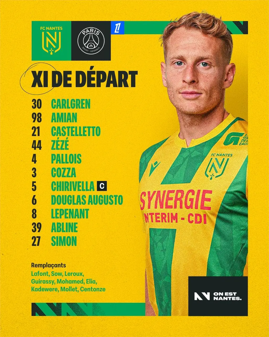 ترکیب نانت مقابل پاری سن ژرمن