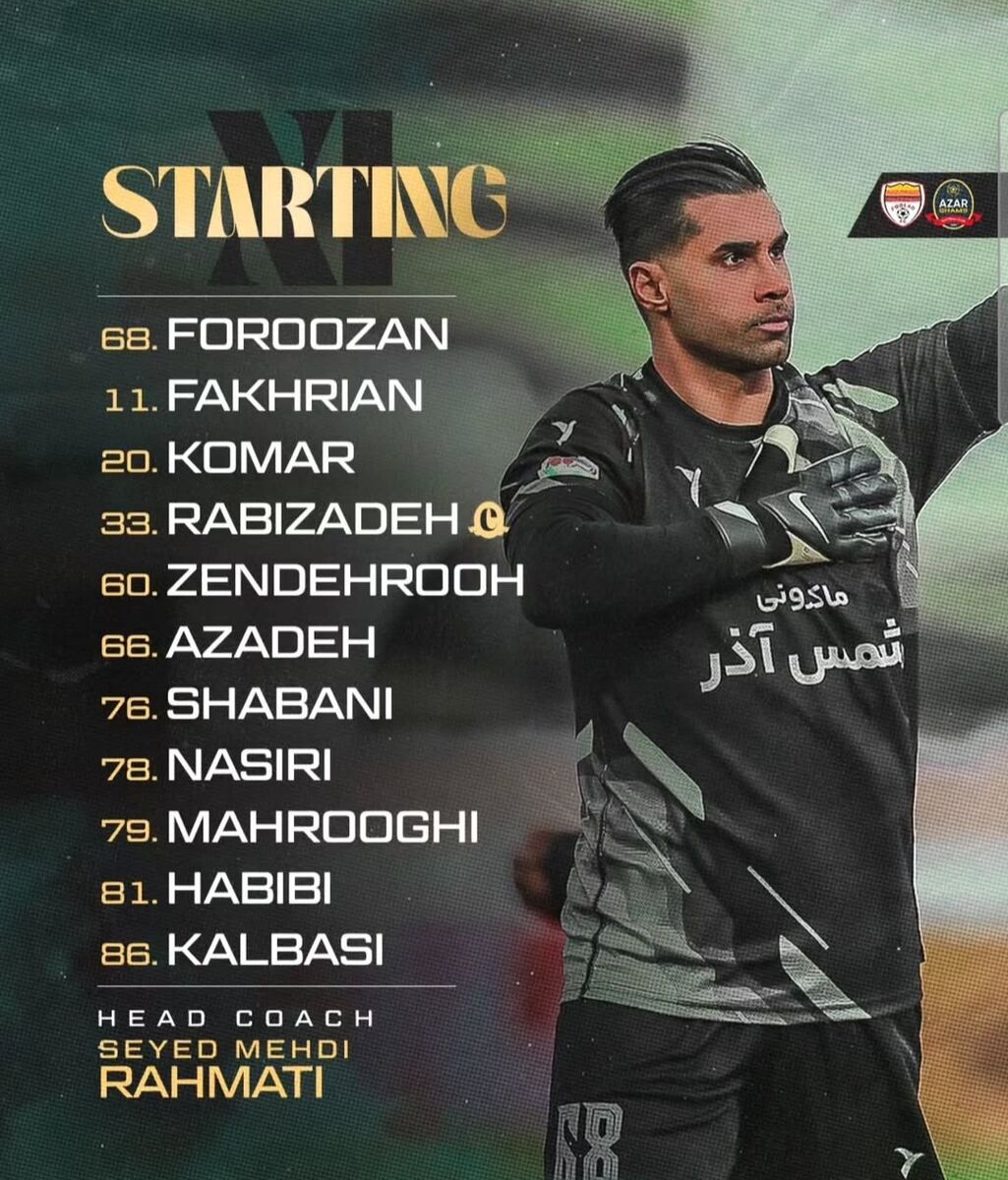 ترکیب فولاد و شمس‌آذر در آخرین جدال هفته