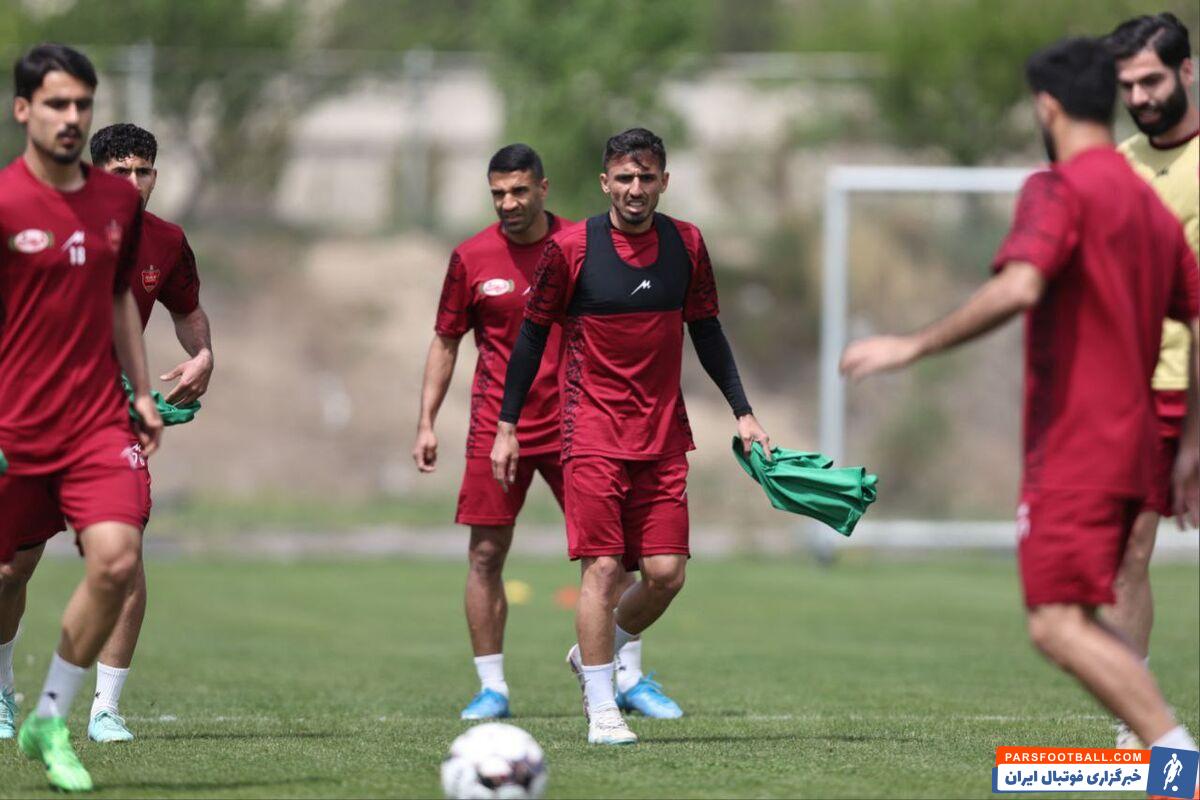 آماده‌سازی بازیکنان پرسپولیس برای دیدار با نساجی مازندران