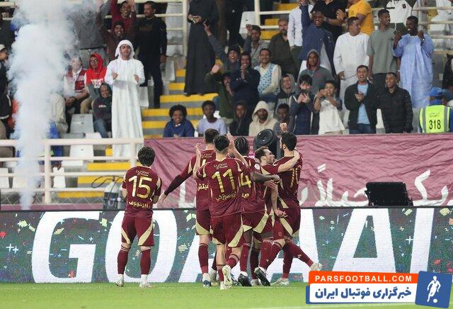 الوحده در حضور ستاره های ایرانی خود مقابل النصر به تساوی رسید