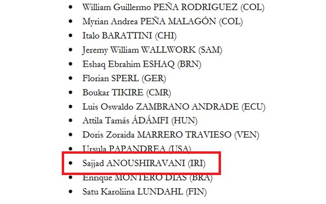 رقبای انوشیروانی و بهداد سلیمی در انتخابات فدراسیون جهانی وزنه‌برداری