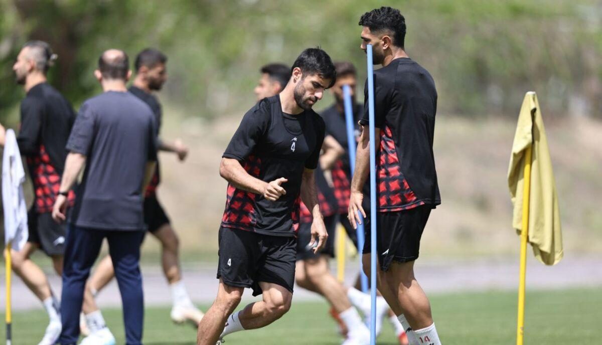 پرسپولیس آخرین تمرین خود را پیش از سفر به مازندران در زمین شماره ۲ آزادی انجام داد