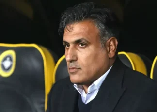 پوستر باشگاه استقلال خوزستان برای تمدید قرارداد با امیر خلیفه‌اصل برای فصل آینده