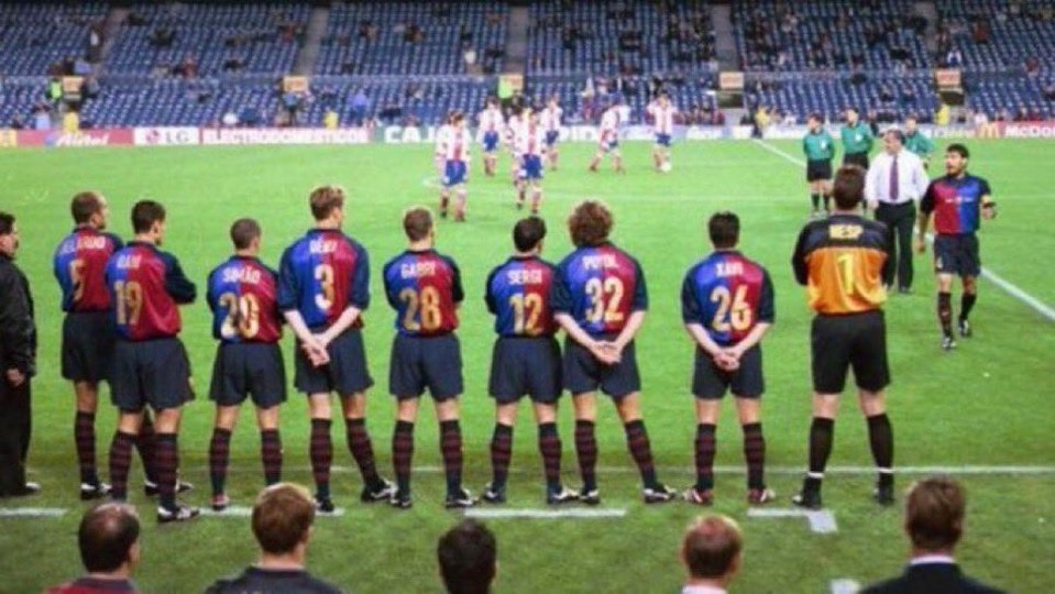 بازیکنان بارسلونا مقابل اتلتیکو مادرید در کوپا دل ری