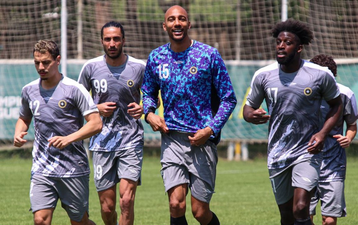 ابوبکر کامارا، استیون انزونزی، سیاوش یزدانی و وسام بن یدر در تمرینات سپاهان