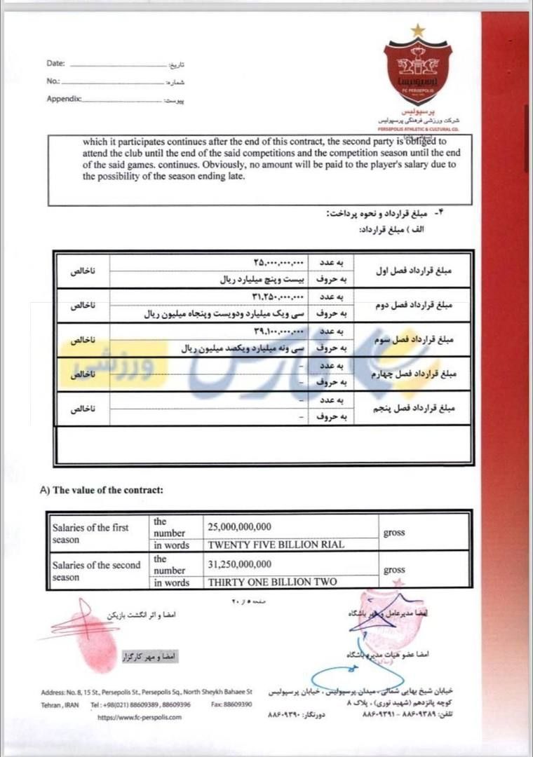 قرارداد عرفان درویشی