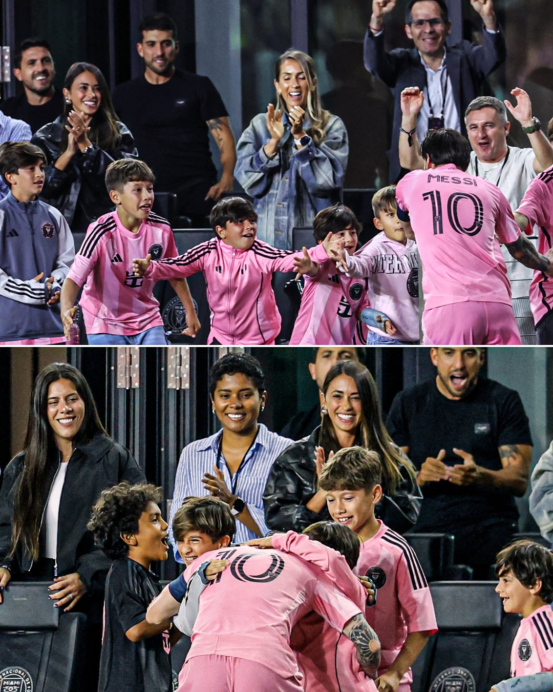 لیونل مسی مهاجم آرژانتینی درکنار خانواده‌اش - اینتر میامی