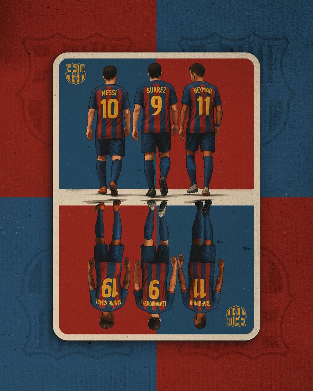 طرح از بازیکنان بارسلونا