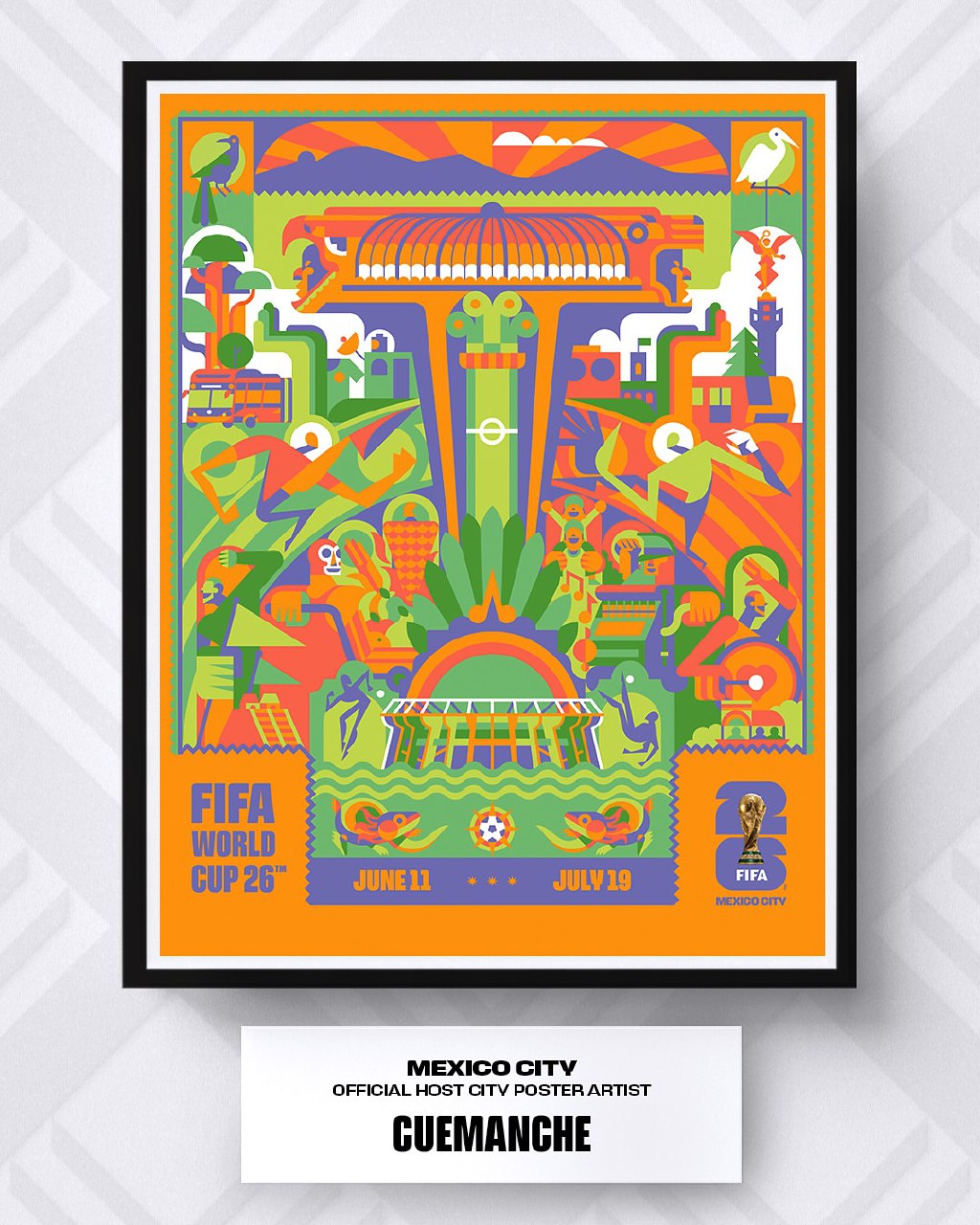 پوستر مکزیکوسیتی جام جهانی ۲۰۲۶