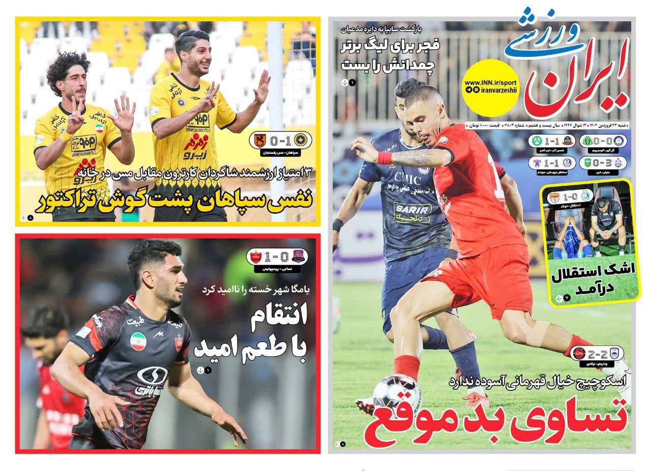 روزنامه ایران ورزشی