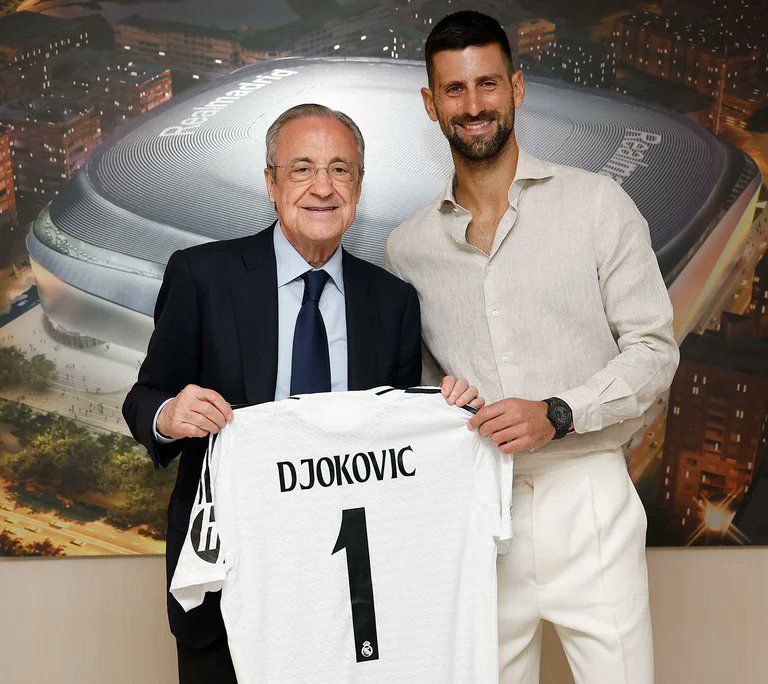 photo_2025-04-21_02-14-34 عکس نواک جوکوویچ با فلورنتینو پرز در سانتیاگو برنابئو؛ سال 2025