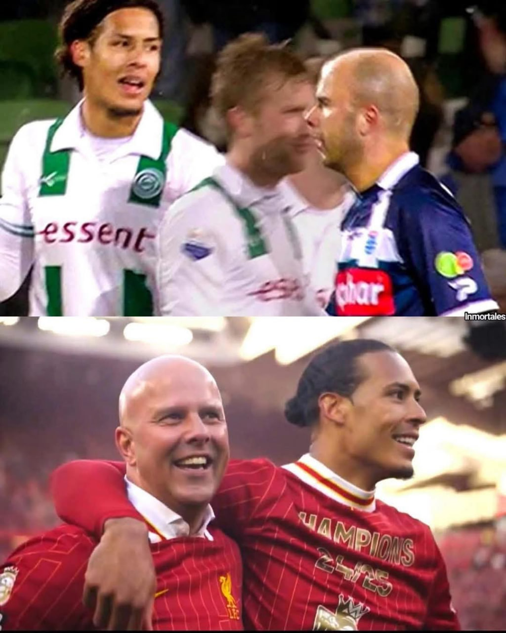 آرنه اشلوت و ویرجیل فن دایک در لیورپول