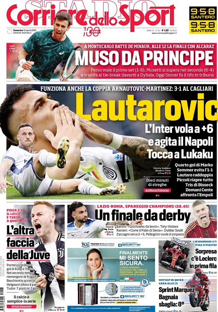 کوریره دلو اسپورت - 13 آوریل 2025