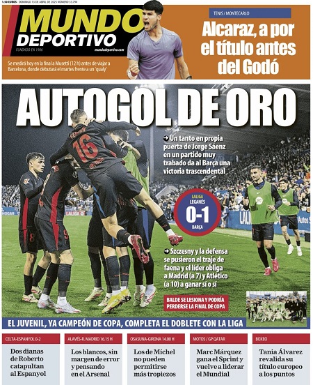 موندو دپورتیوو - 13 آوریل 2025
