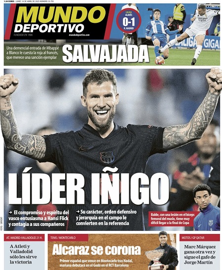 موندو دپورتیوو - 14 آوریل 2025