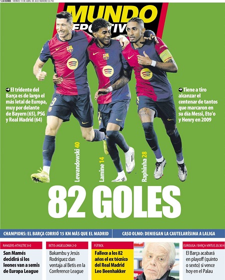 موندو دپورتیوو 11 آوریل 2025