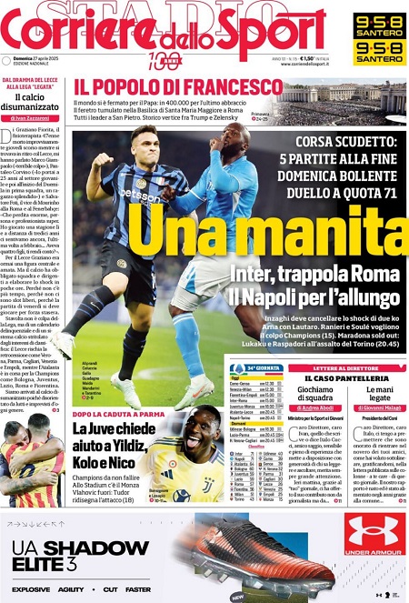 کوریره دلو اسپورت - 27 آوریل 2025