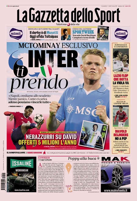 گاتزتا دلو اسپورت 11 آوریل 2025