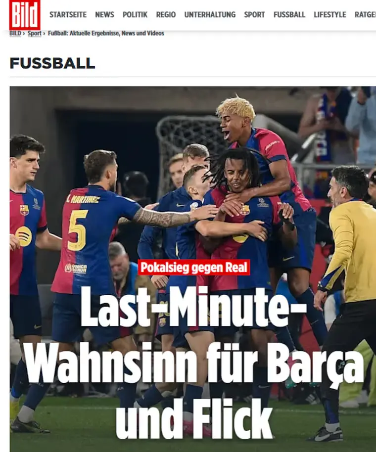 جهان مبهوت فینال جنجالی: نبرد رئال و بارسلونا تاریخی شد