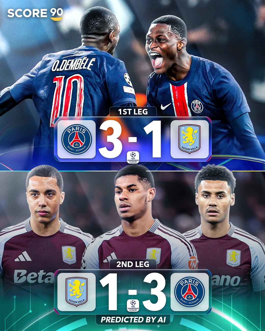 psgavl_4126 پاری سن ژرمن - استون ویلا