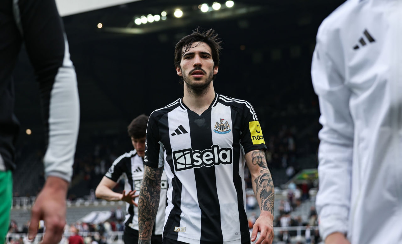 ساندرو تونالی هافبک ایتالیایی در زمین - نیوکاسل