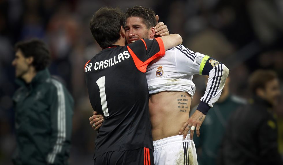 sergio_ramos_and_iker_casillas_real_madrid اشکهای سرخیو راموس