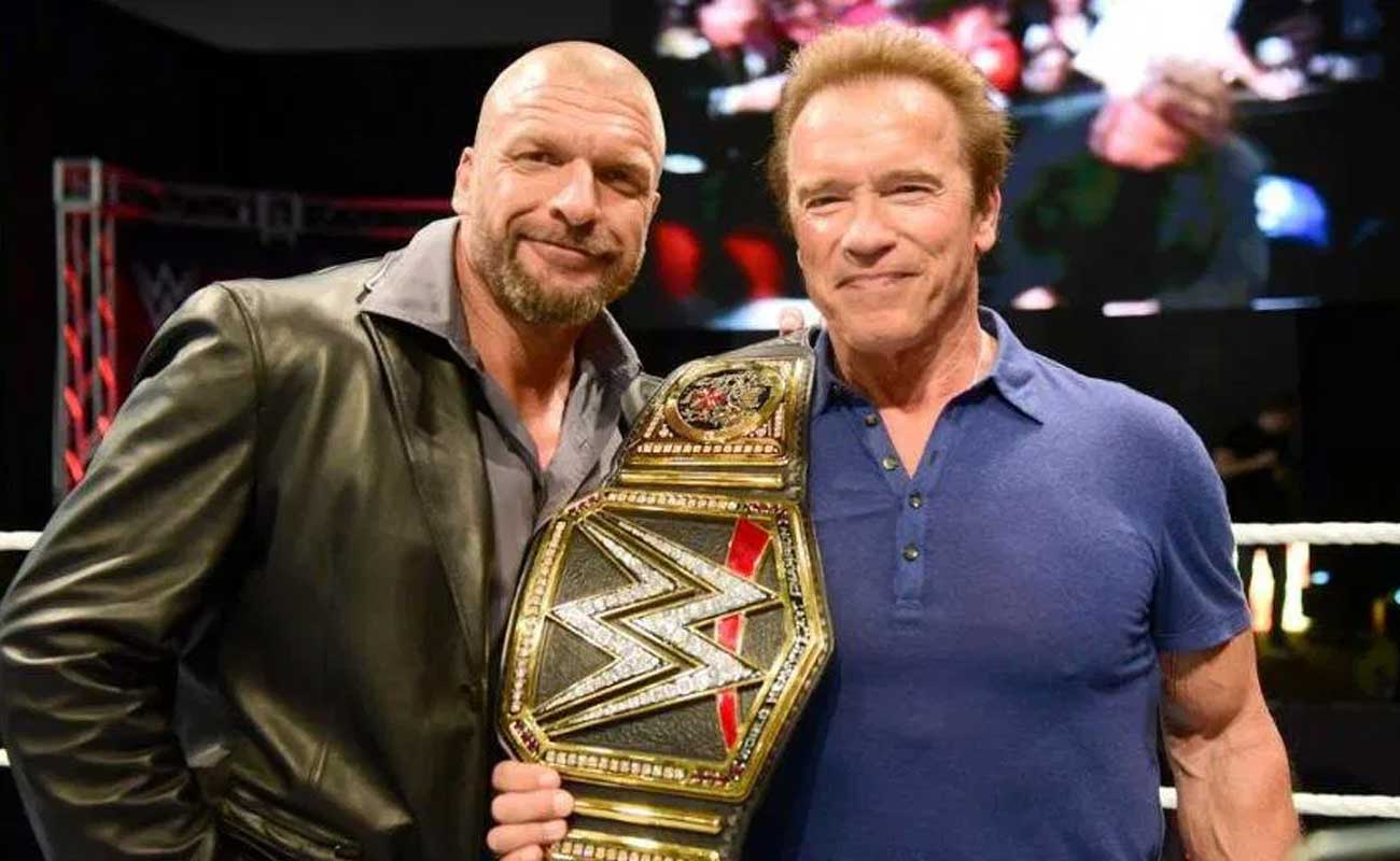 تریپل اچ - آرنولد شوارتزنگر - بدنسازی - کشتی کج - WWE