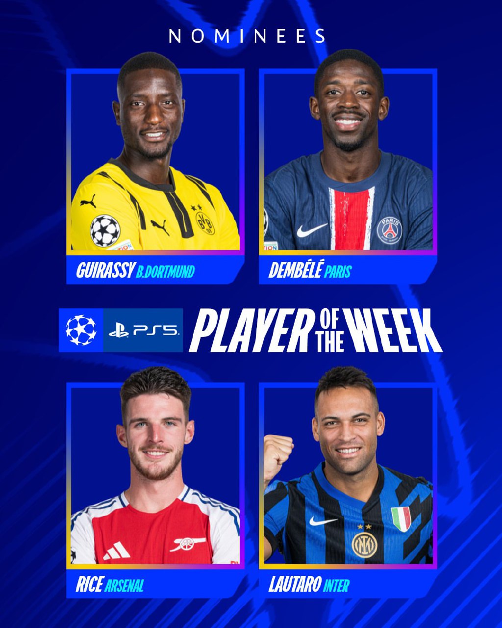 نامزدهای بهترین بازیکن دور برگشت یک چهارم نهایی لیگ قهرمانان اروپا