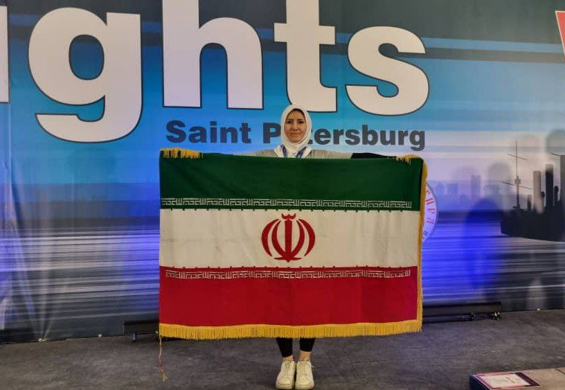 171844401 بانوی ملیپوش کتلبل ایران در کاپ جهانی روسیه برنز گرفت