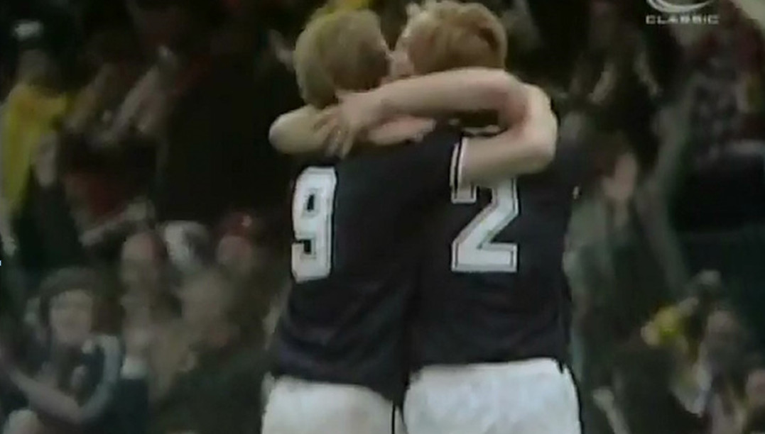 بازیکنان اسکاتلند در دیدار با ولز