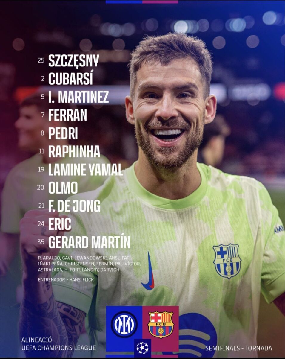 اعلام ترکیب اینتر و بارسلونا/ طارمی و لواندوفسکی نیمکت‌نشین شدند!