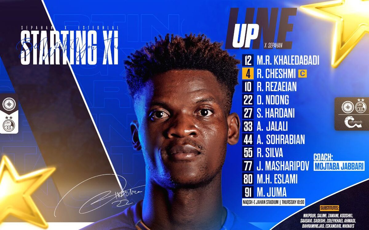 389704 ترکیب استقلال برای آخرین بازی فصل